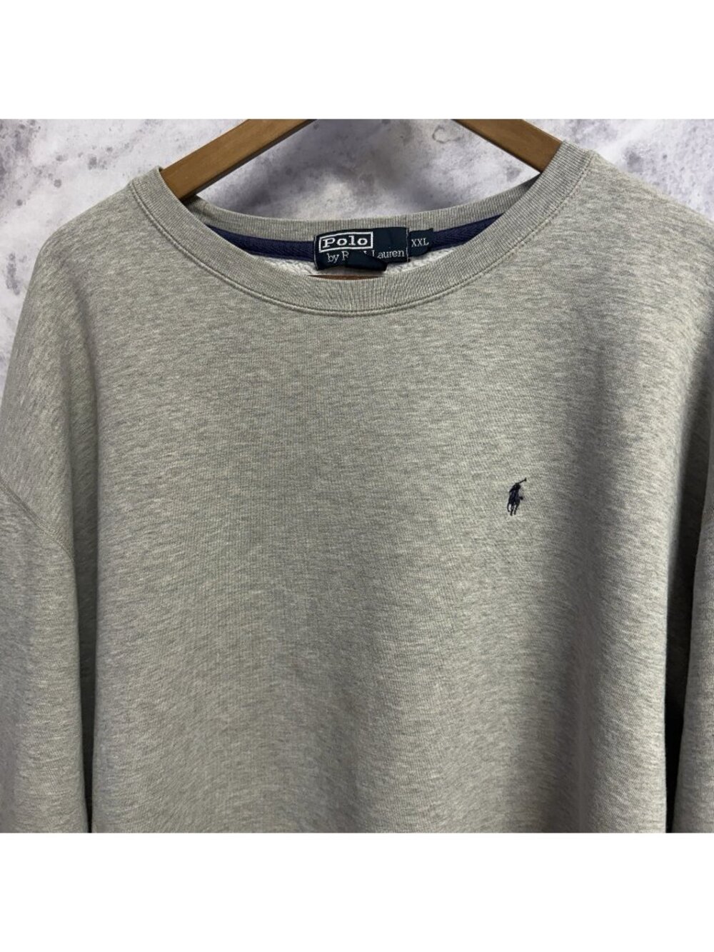 Vintage Polo Ralph Lauren Round Neck Sweatshirt Mens XXL Heather Gray